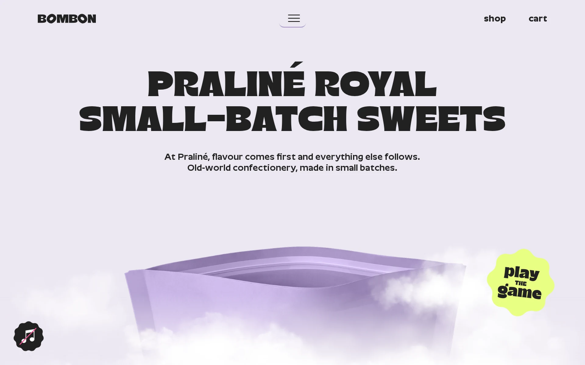 Home de la tienda Praliné para colecciones de golosinas